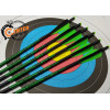 Стрела арбалетная микс карбон Centershot Toxic 16" Half Moon Nock