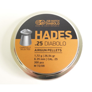Пули JSB Hades Diabolo 6,35 мм, 1,72 грамм, 300 штук